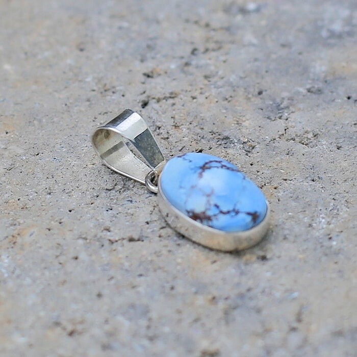 Mini Golden Hills turquoise pendant -Bil 652