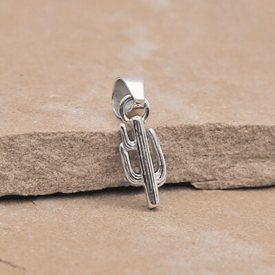 Mini Saguaro pendant - sterling silver