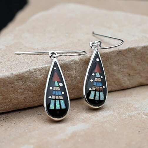 ANA 1367 Night Sky tear drop earrings (shooting arrow design)