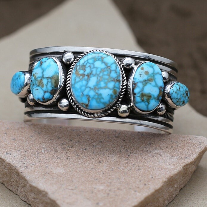 Water Web turquoise cuff bracelet