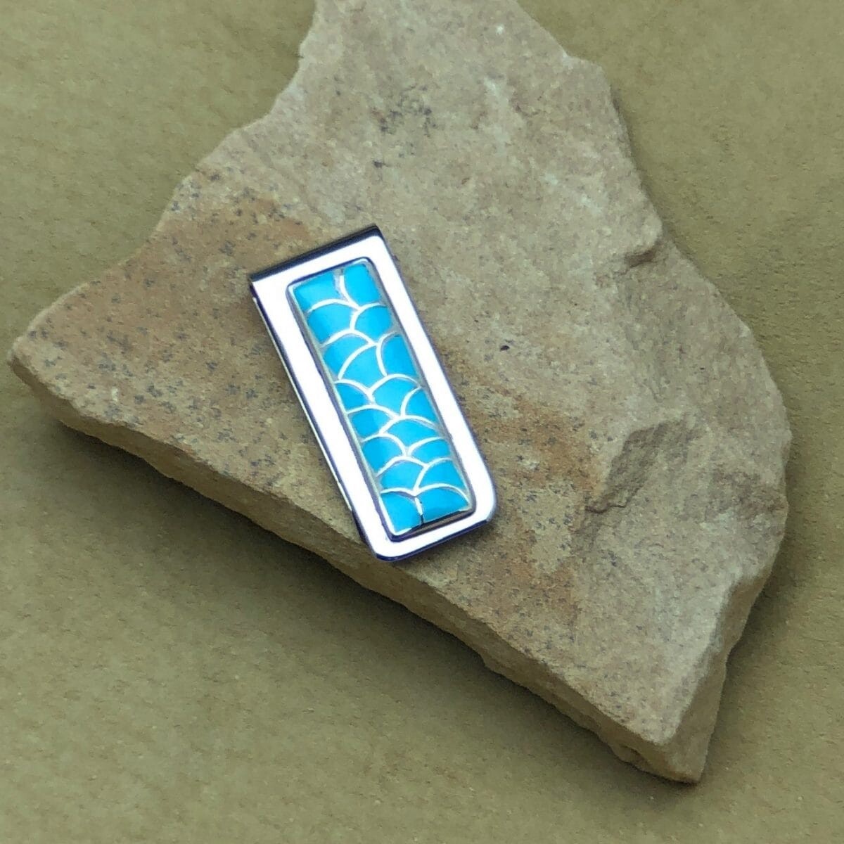 Zuni Inlay Turquoise Money Clip