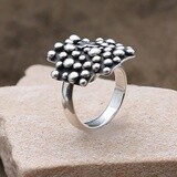 Navajo Sterling Adjustable Silver Cross Ring