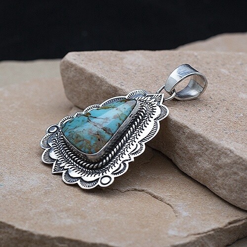 Albert Jake large triangle shaped pendant