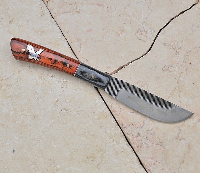 File knife with Eagle image inlayed handle-TG 131