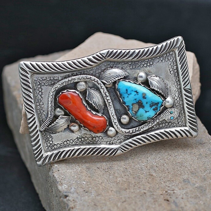 ZUNI 130  Mike Simplicio belt buckle- Circa late 1960&#39;s