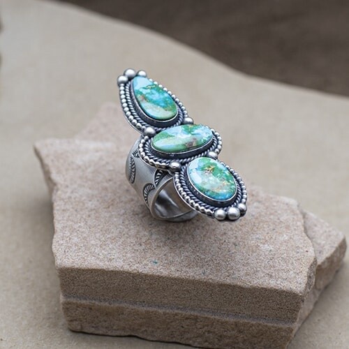 Extra long &quot;statement&quot; ring by Elgin Tom