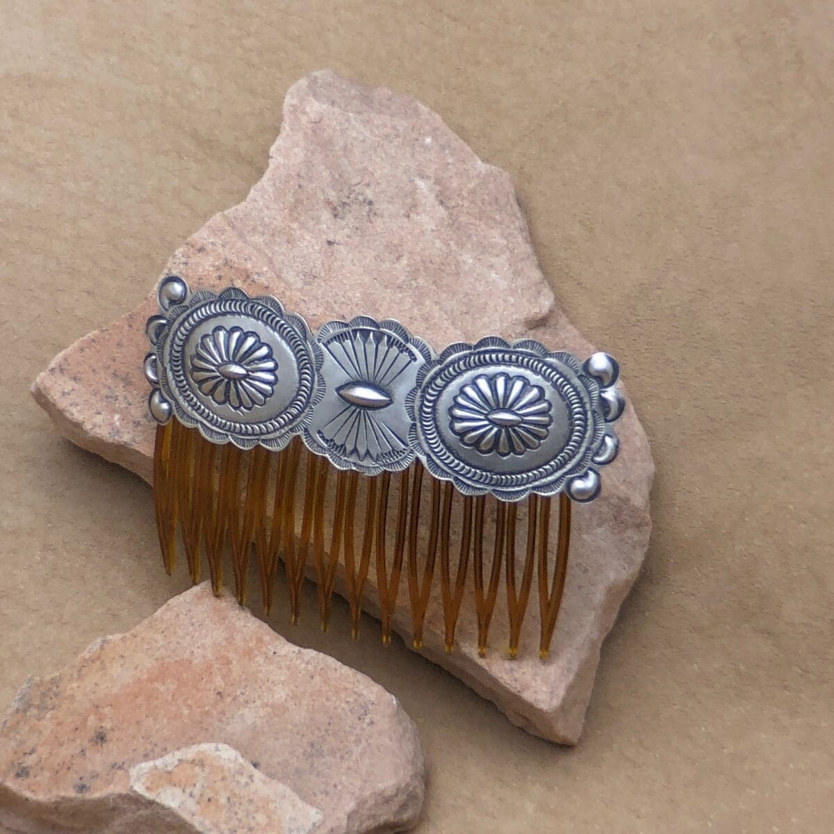 Navajo Hair Comb Concho style