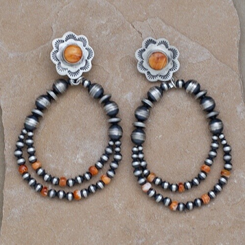 Large conch &amp; loop earring - Bil 504