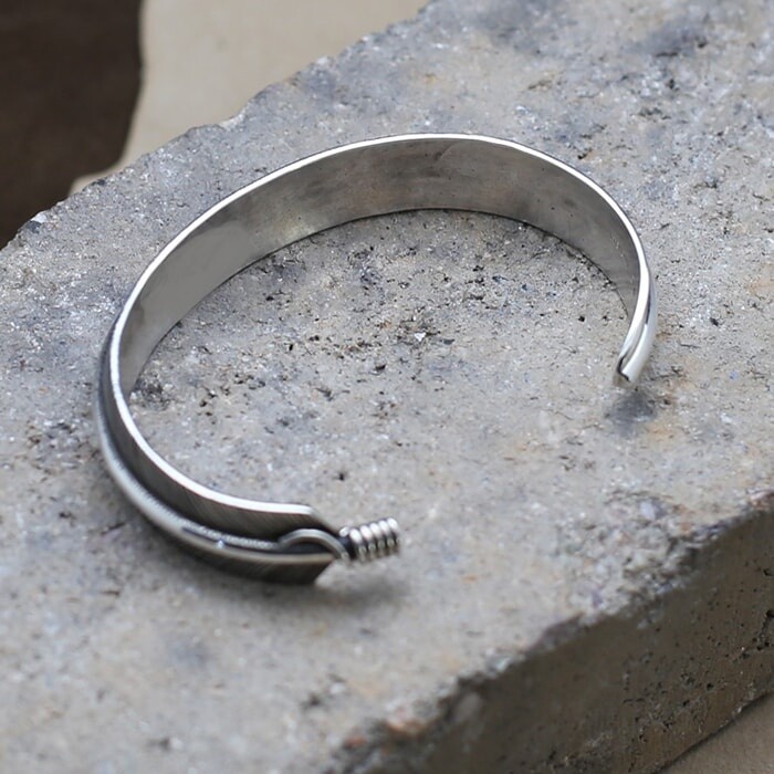 Medium width feather bracelet