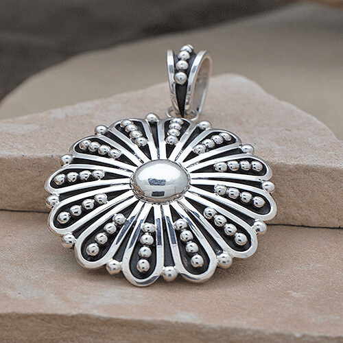 Jonathan Nez large round pendant