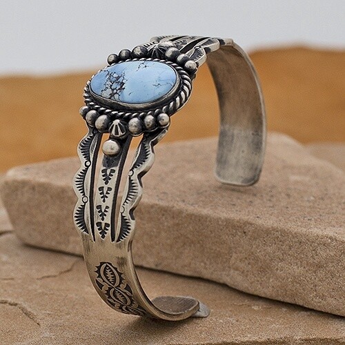 Scalloped edge cuff bracelet by Murphy Platero
