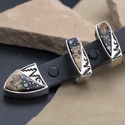 Ranger Buckle with Adobe Pueblo inlay