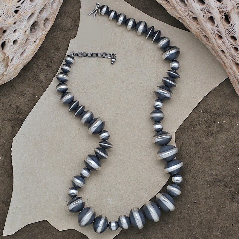 24" Heavy gauge Navajo pearls