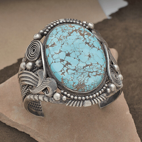 Lone Mountain Turquoise  cuff bracele