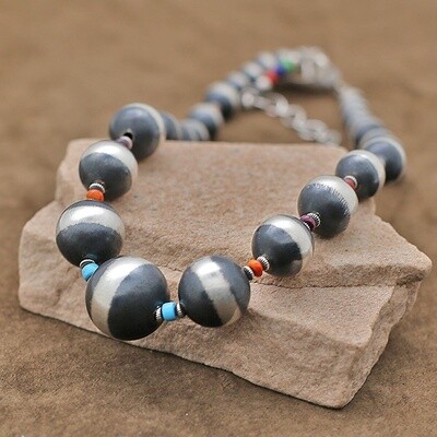 Navajo pearls with multi color beads
