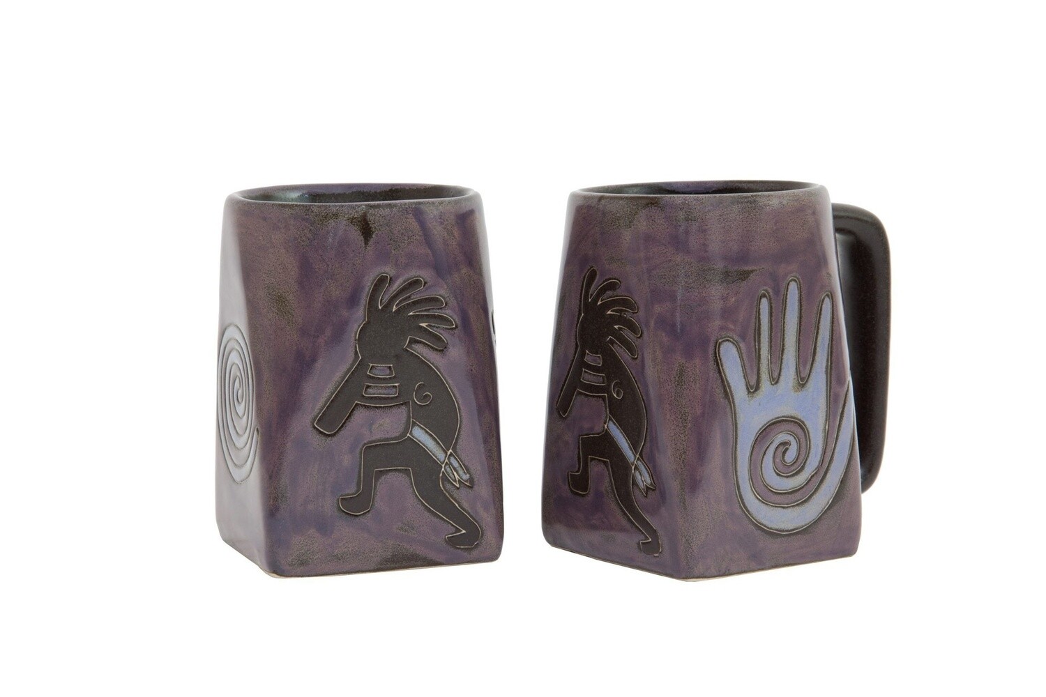 Mara Stoneware Mug- Kokopelli & Spirit hand