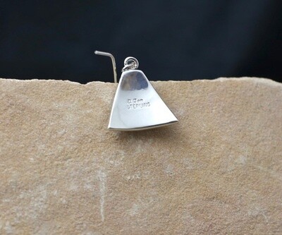Basket weave  triangle shape dangle earrings
