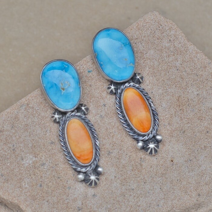 Murphy Platero 2-stone earrings