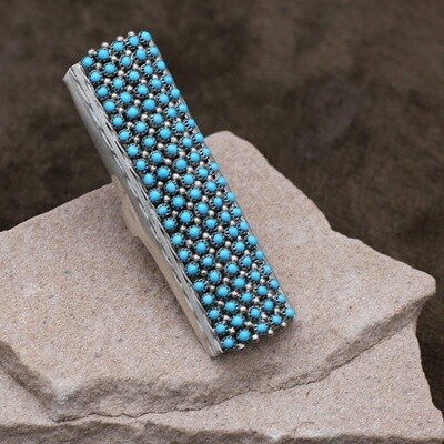 100 stone Petit point Zuni ring