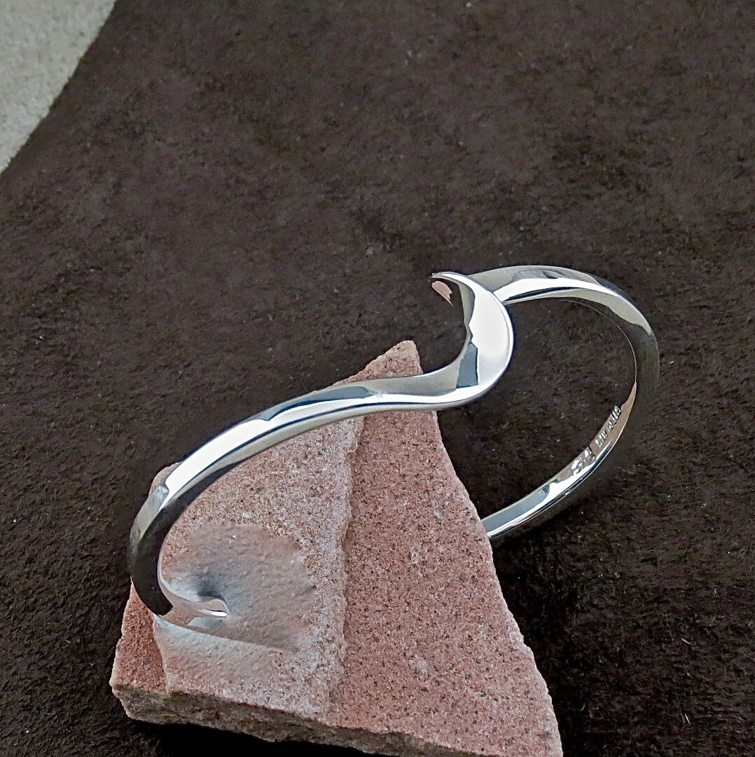 Bil 112 Authentic Native American Handmade Sterling Silver Bracelet