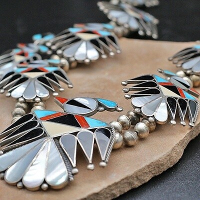 Thunderbird necklace set- vintage 1960's