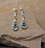 Zuni Multi-Color Inlay Earrings