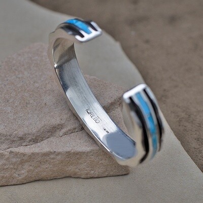Larry Loretto channel inlay bracelet