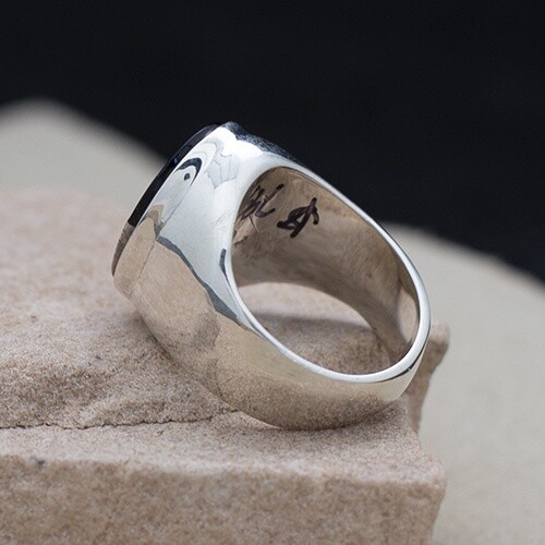 Large oval ring, Adobe Pueblo design