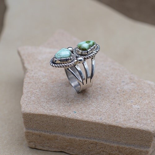 Albert Jake small two stone ring-BC 1331