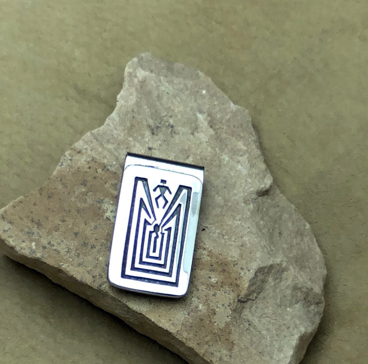 Hopi Man in the Maze Money Clip