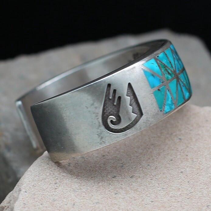 Vintage 1970's Navajo Channel inlay bracelet