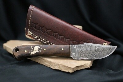 Turquoise Inlay Pocket Buck Knife - Malouf on the Plaza