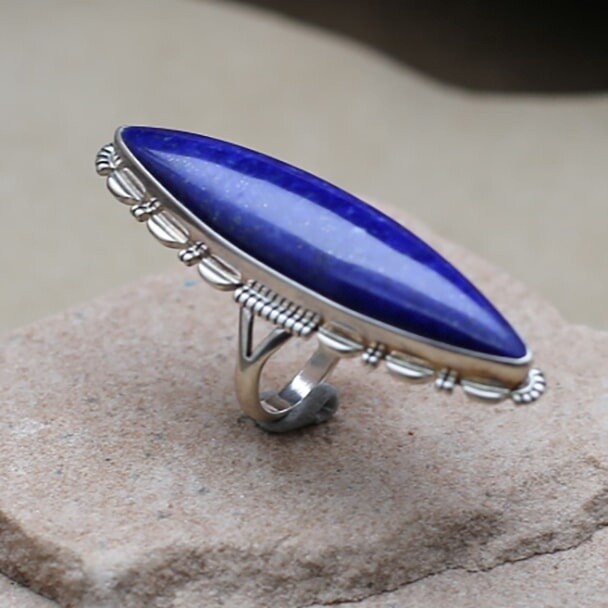 Long taper &quot;statement&quot; ring