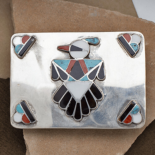 1970&#39;s Zuni Belt Buckle-Zuni 189
