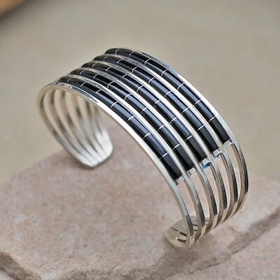 5-row Zuni inlay bracelet