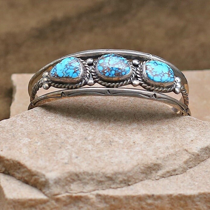 Vintage Lone Mountain turquoise bracelet