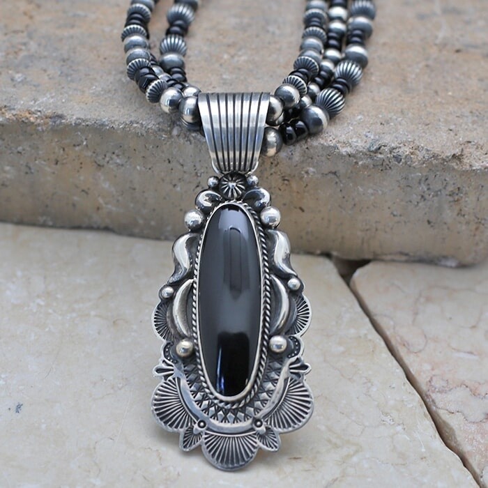Albert Jake Onyx necklace set- BC 1386