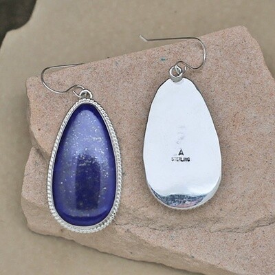 ANA 1400 Extra-Large lapis dangle earrings