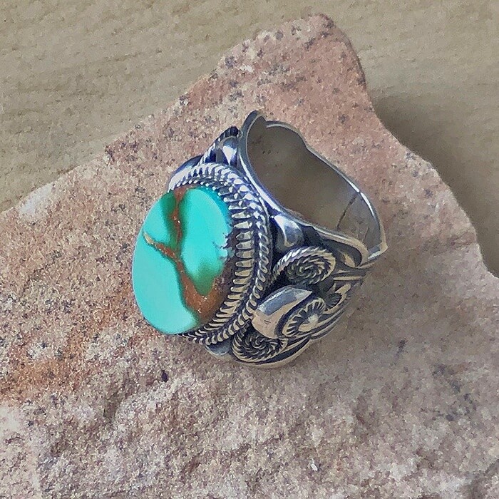Delbert Gordon Royston Turquoise Ring-BC 1166