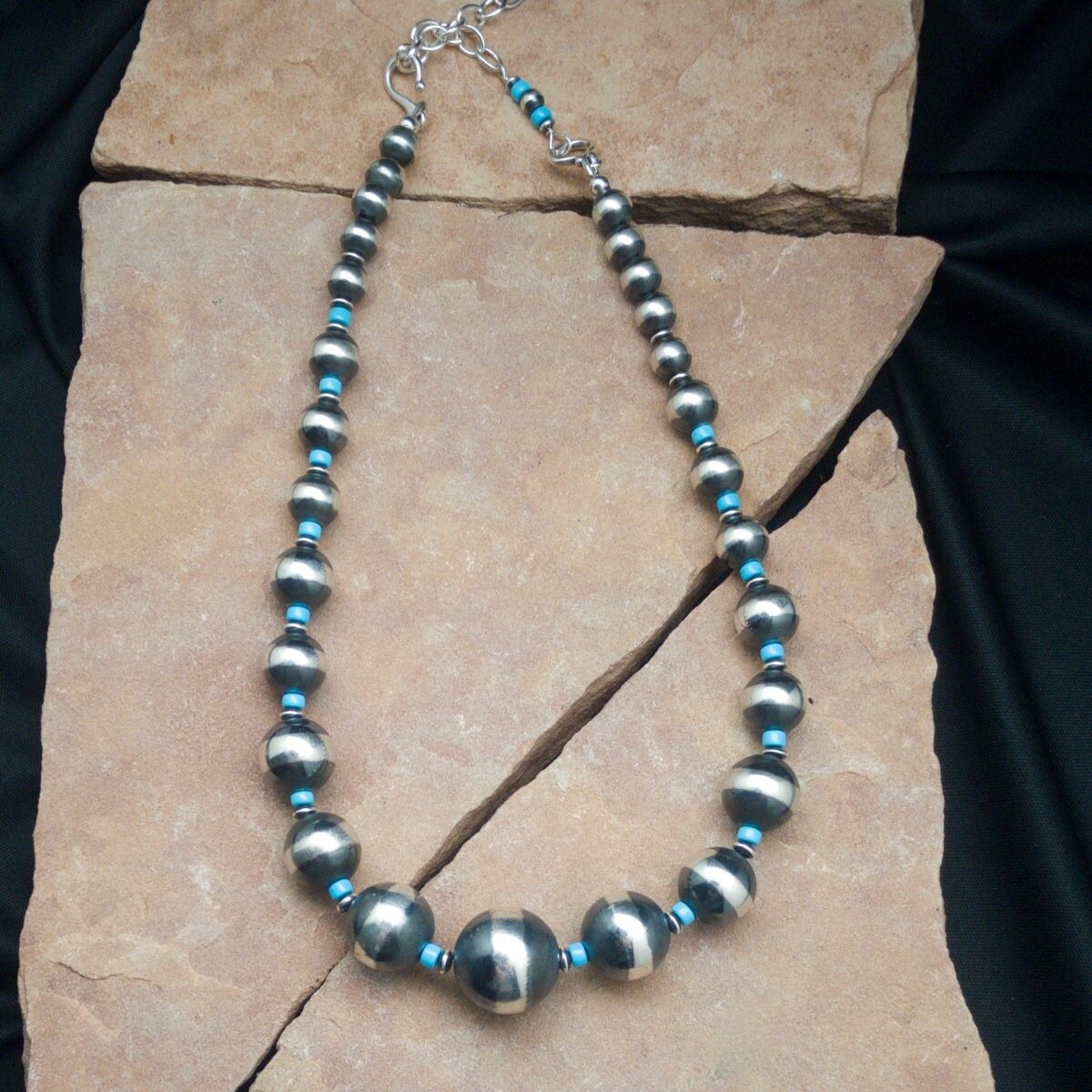 Navajo Pearls with turquoise beads