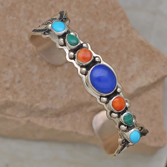 Muliti-colored Navajo bracelet