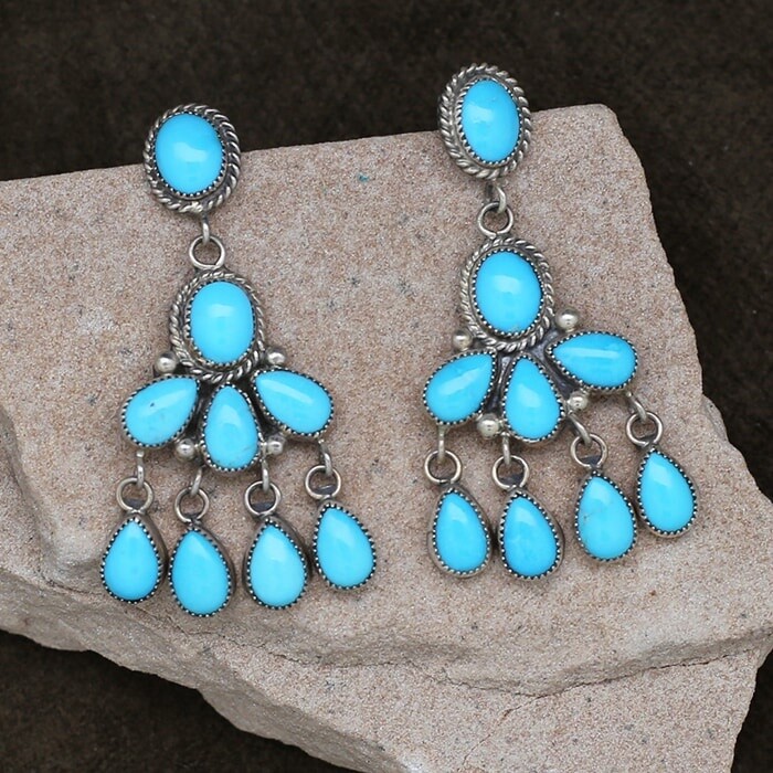 Chandiler style dangle earrings - BIL 620