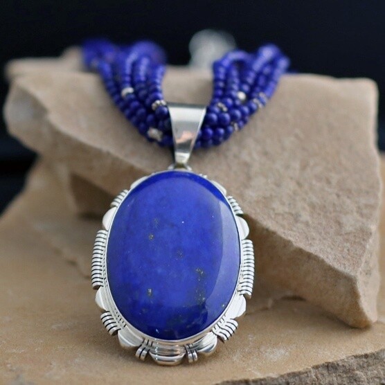 Rick Tolino Lapis pendant and necklace