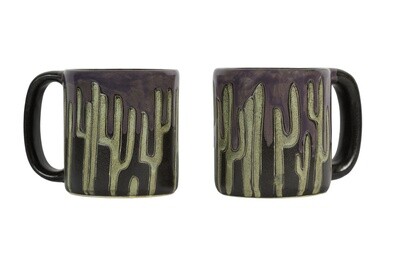 Mara Stoneware Mug- Cactus Design
