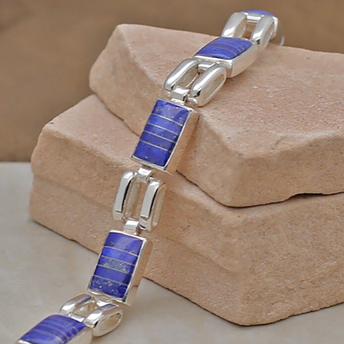 Lapis Lazuli link bracelet- Christin Wolf