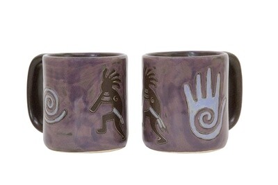 Mara Stoneware Mug- Purple kokopelli