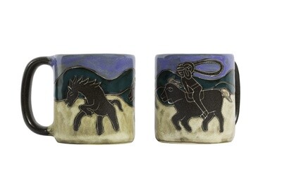 Mara Stoneware Mug-Horses