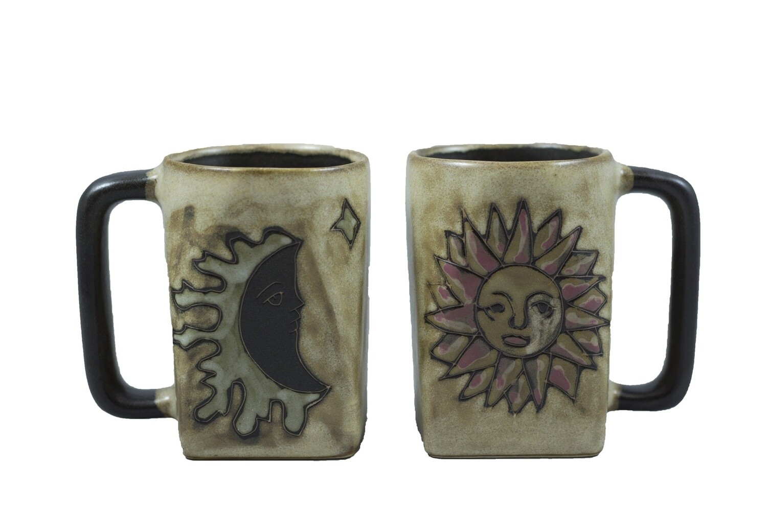 Mara Stoneware Mug-sun/moon