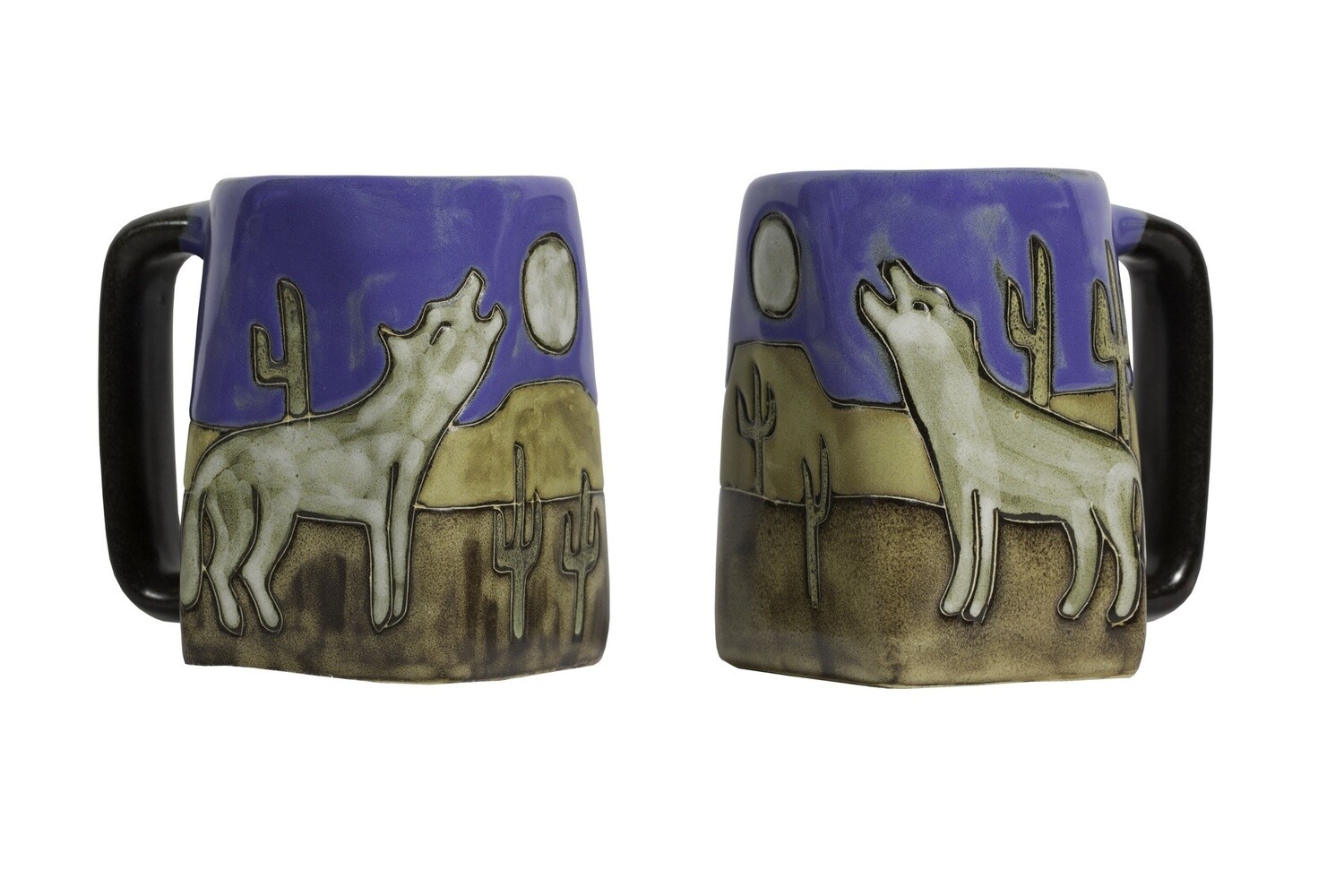 Mara Stoneware Mug-Howling Coyote