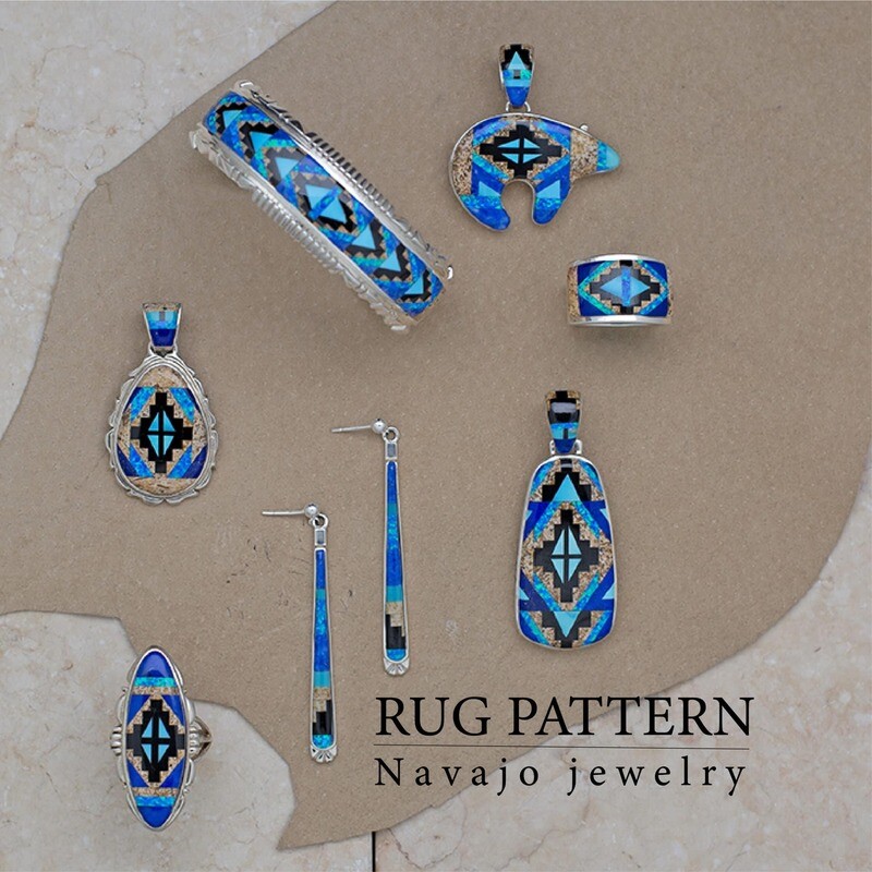 Navajo Rug pattern Jewelry